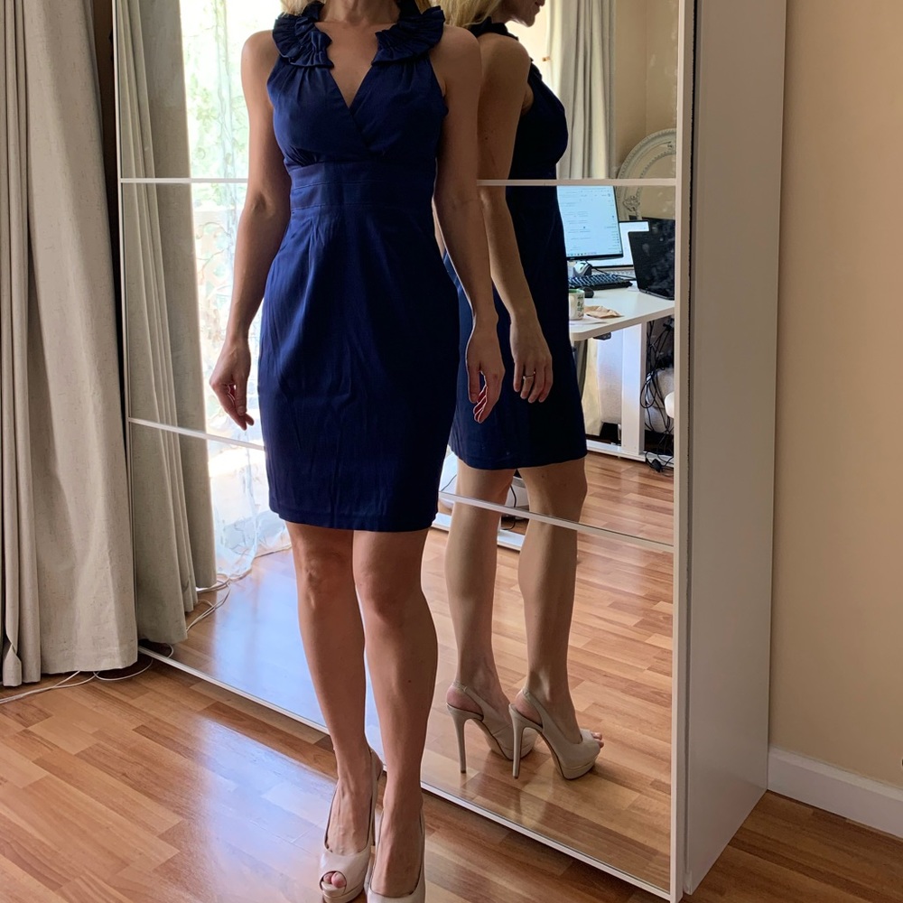 Blue cocktail dress size S for sale